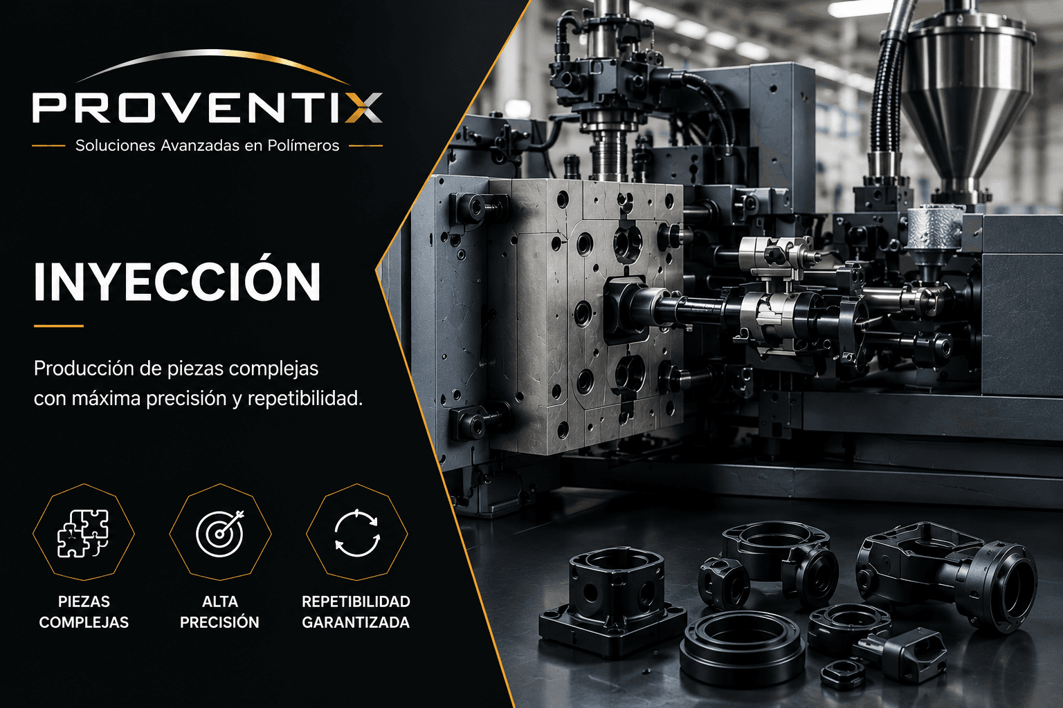 Inyección de plástico en planta Proventix